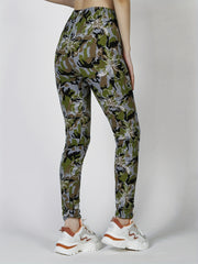 Women's Floral Printed Yoga Pants High Waist Sweatpants Leggings
