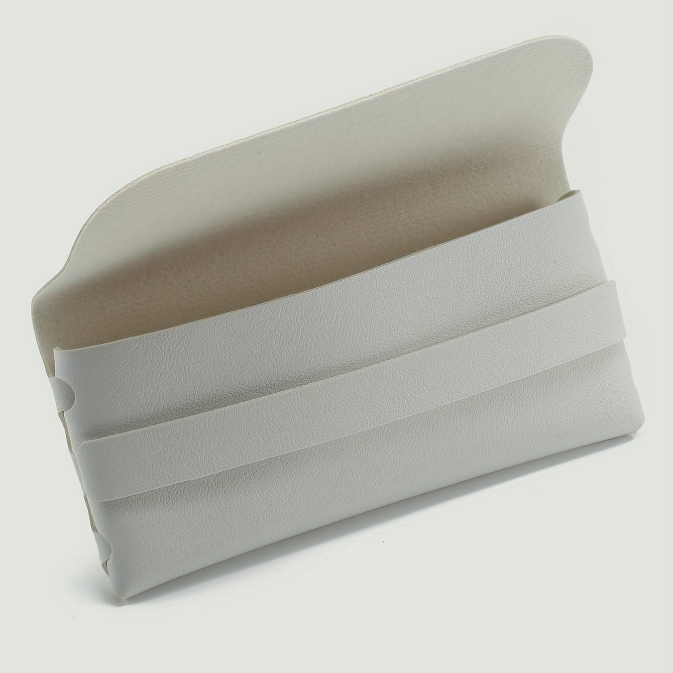 Solid Glasses Bag PU Leather Sunglasses Case Soft Portable Eyewear Container