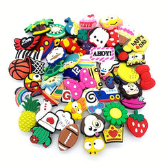 Cartoon Drip Plastic Shoe Buckles 50pcs Pack Shoe Decorations