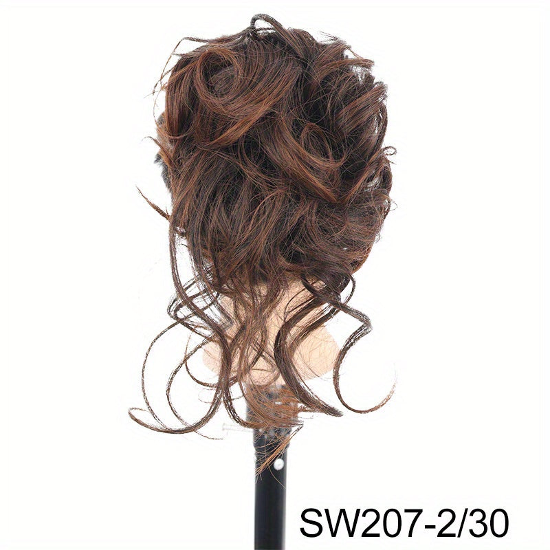 Synthetic Curly Hairpiece Hair Claw Wig Bun Hair Claw Chignon Shark Cla