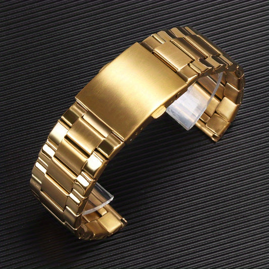 26mm Stainless Steel Watch Band Metal Bracelet Folding Clasp