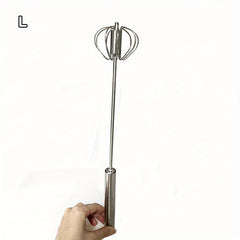 Hand Push Semi Automatic Egg Beater Mixer Whisk
