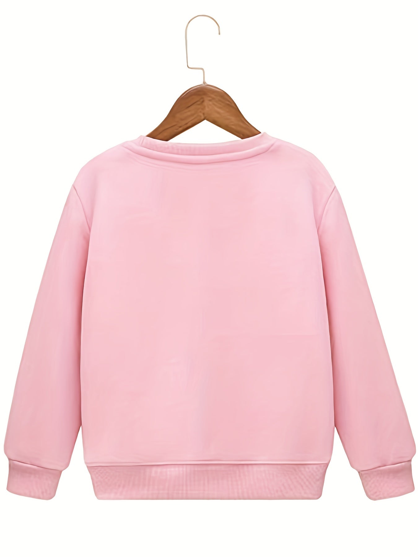 Girls Futuristic Astronauts Sweatshirt Crew Neck Top