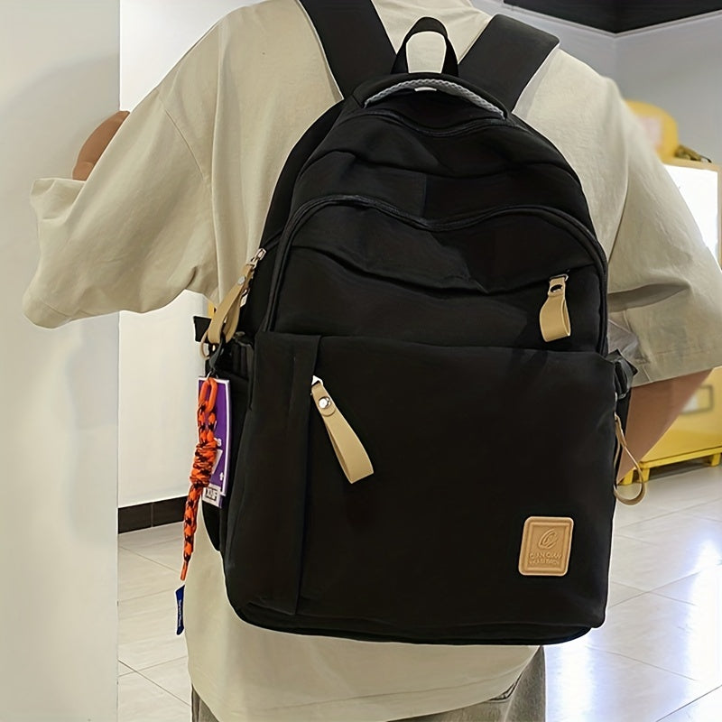 Preppy Style Laptop Backpack for Teenagers