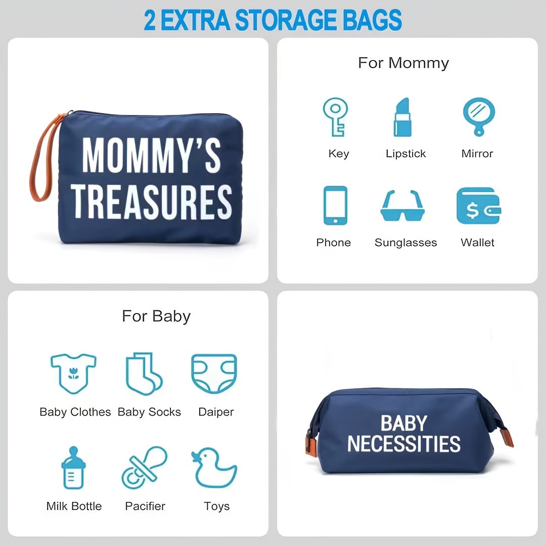Large Capacity Multifunction Mommy Tote Bags Diaper Set