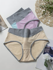 3 Pack Plus Size Basic Underwear Set Women's Plus