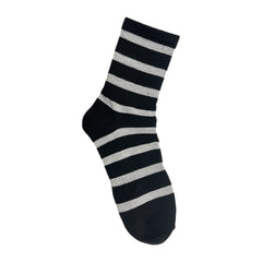 Breathable Striped Crew Socks Women's Stockings
