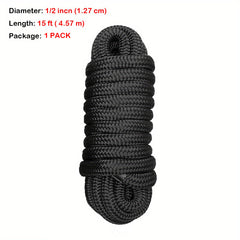 2Pack Double Braid Nylon Boat Dock Lines 25 Loop Marine Rope