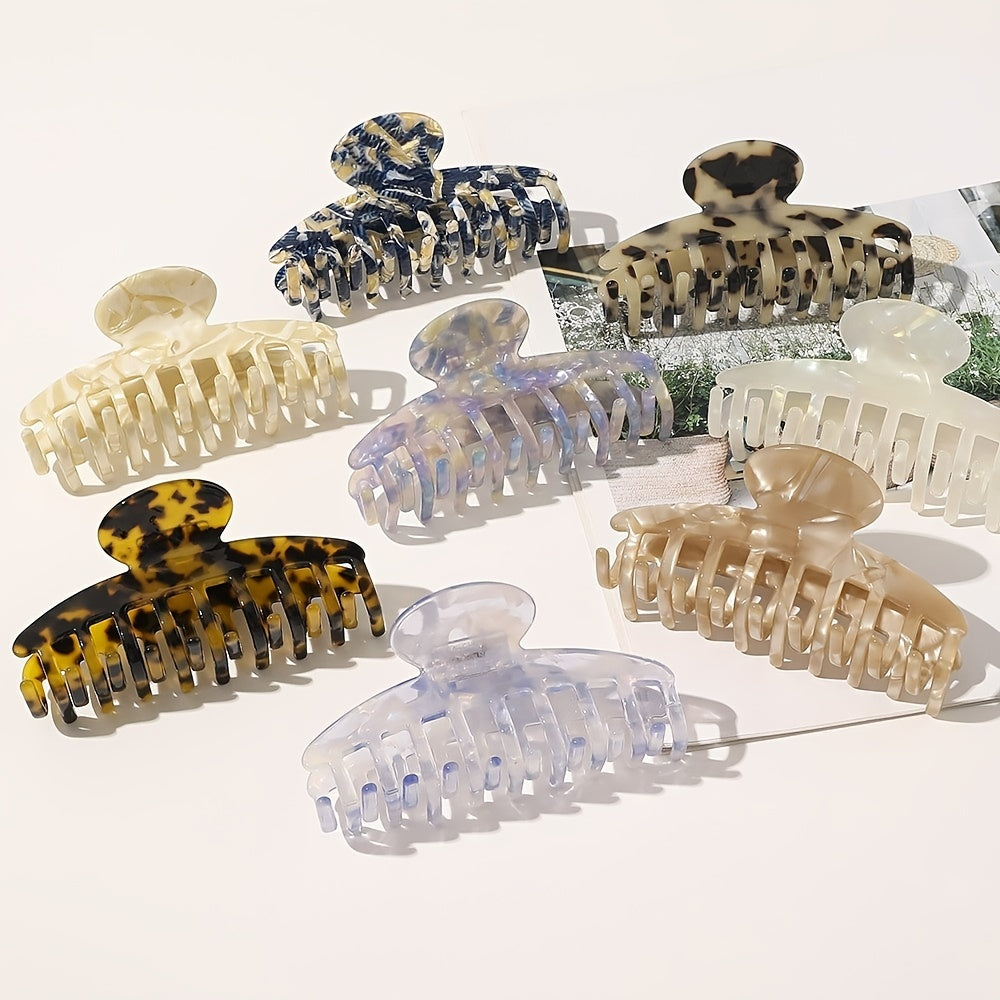 Leopard Print Acrylic Hair Claw Clip Hair Accessories for Women Girls
