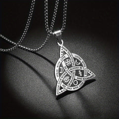 Viking Witch Celtic Knot Pendant Necklace Gothic Necklace