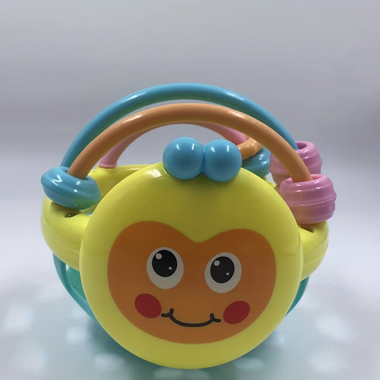 Colorful Baby Bee Soft Rubber Bed Bell Rattle Toy