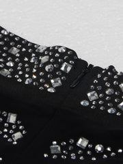 Women's Sexy Rhinestone High Neck Jumpsuit