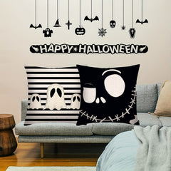 Halloween Cotton Linen Square Throw Pillow Case Decorative Cushion Cover