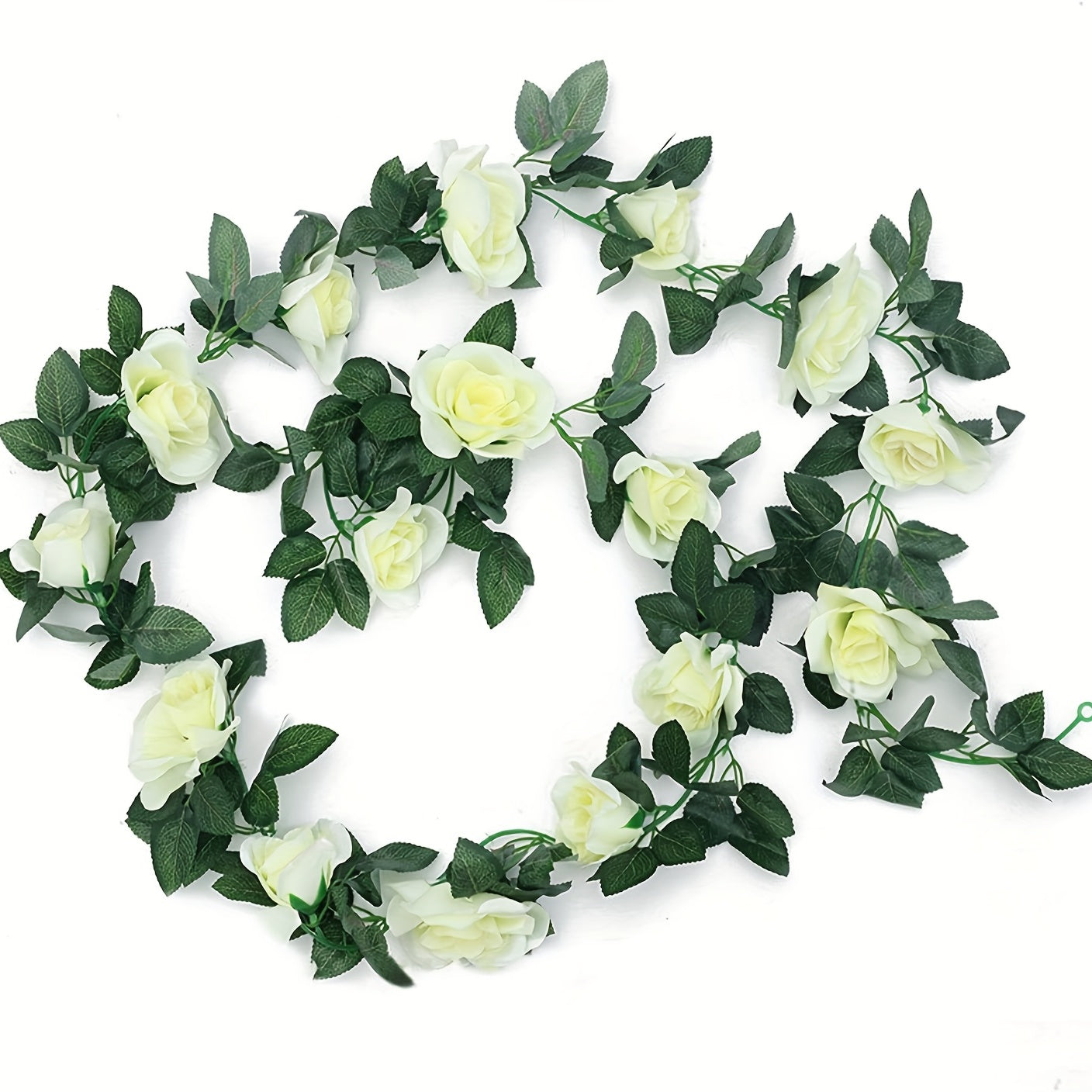 Artificial Roses Flower Garland Home Garden Office Wedding Decor