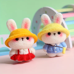 Stylish Rabbit Series Wool Felt DIY Material Kit