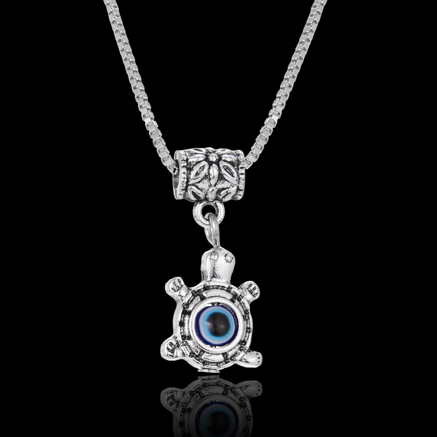 Eye Pendant Necklace Evil Eye Necklace Metal Chains Necklace