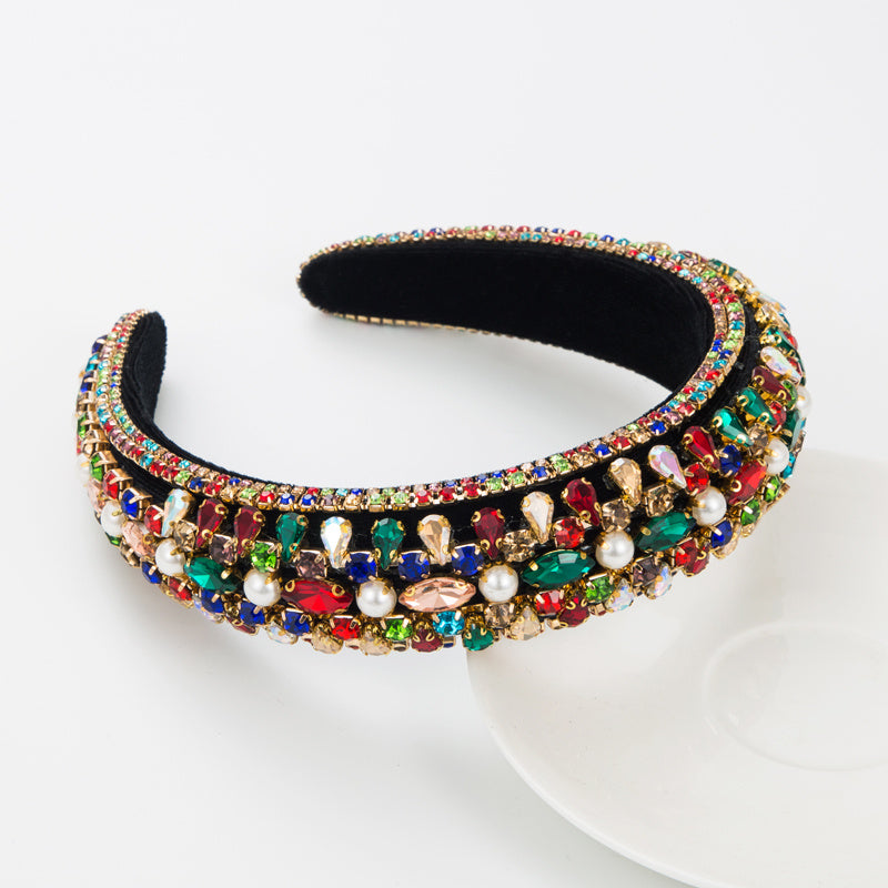 Baroque Crystal Headband for Bridal Wedding