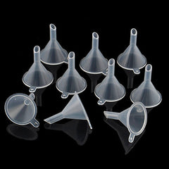 Mini Funnels Clear Plastic for Bottle Filling Perfumes Essential Oils