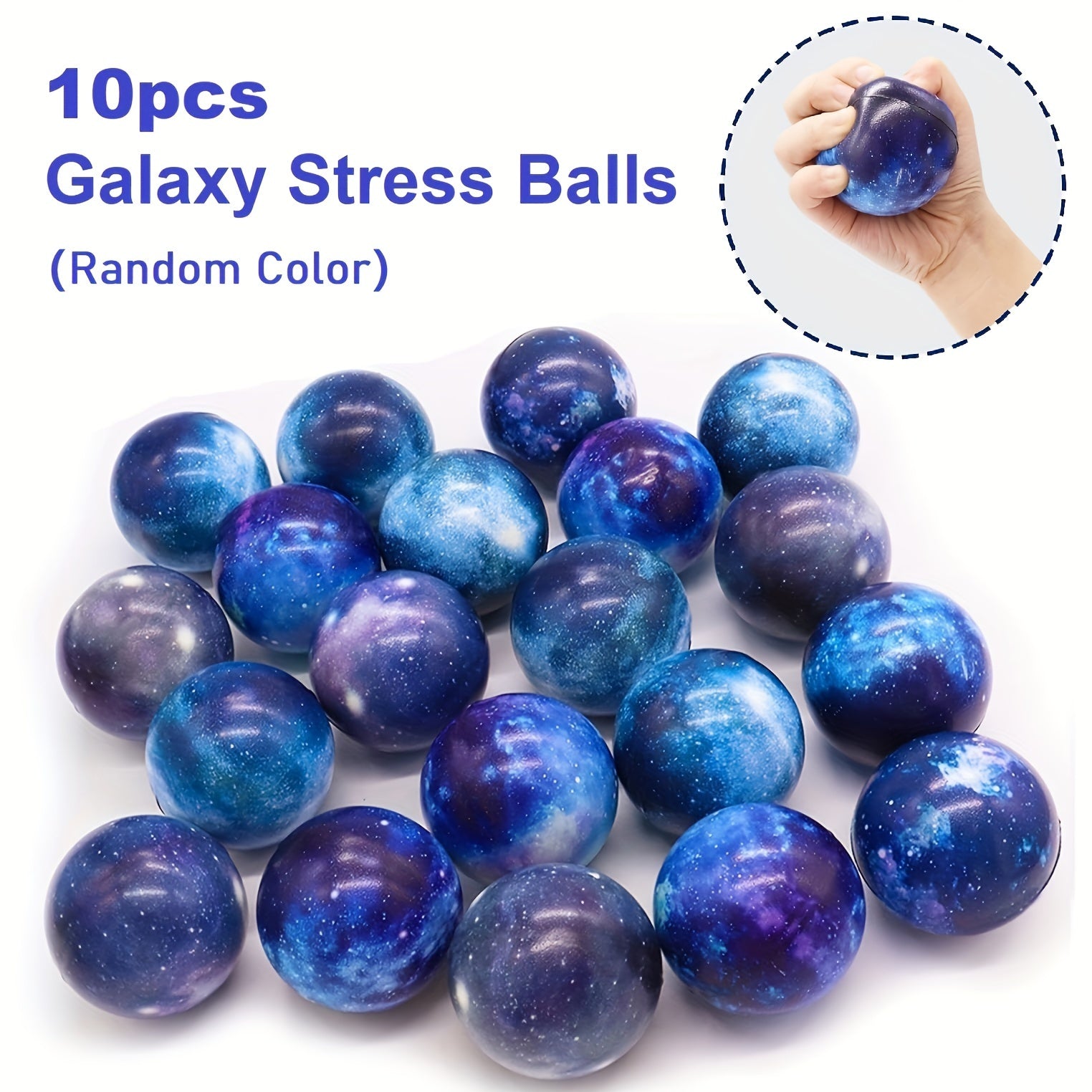 10pcs Large Volume Stress Balls Outer Space Relief Balls