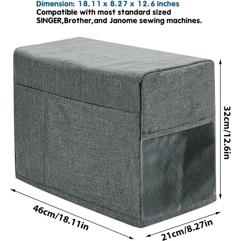 Sewing Machine Cover with 4 Pockets Dust Cover Accessories