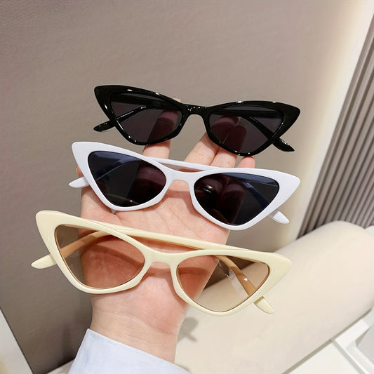 Y2K Cat Eye Sunglasses for Women Men UV400 Sun Shades Glasses