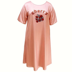  Polka Dot Cherry Print Sleep Dress