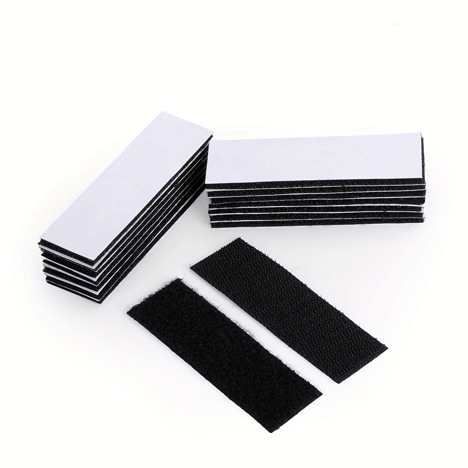 20pcs Hook and Loop Strips - Heavy Duty Mounting Strips for Home or Office Use
