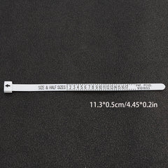 Plastic Ring Measuring Soft Ruler Jewelry Making Supplies
