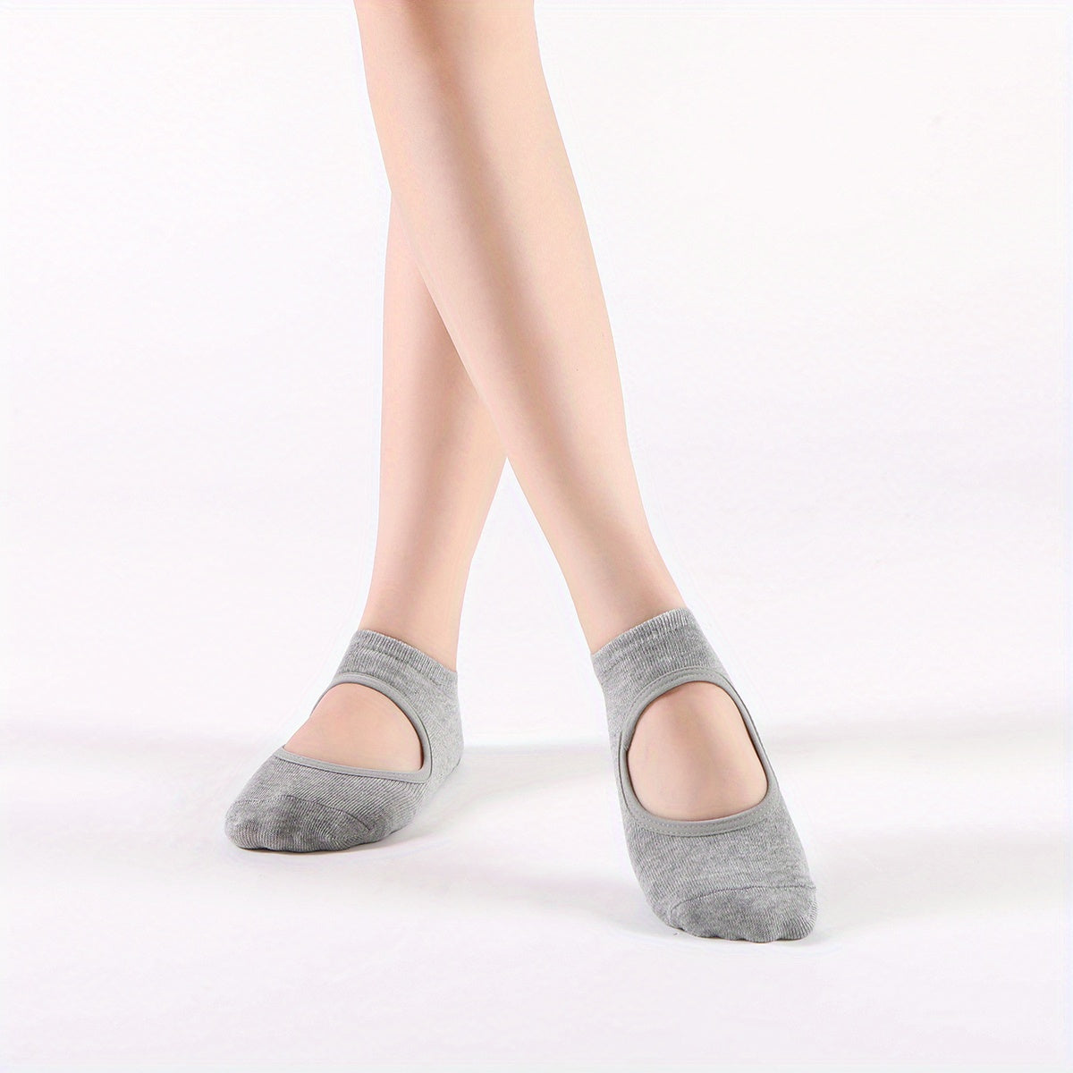 Comfy Non Slip Round Toe Yoga Socks