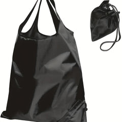 Foldable Drawstring Shopping Bag Reusable Grocery Shoulder Bag