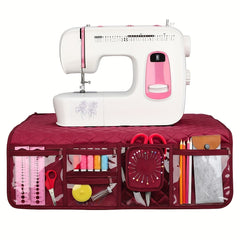 Waterproof Sewing Machine Mat Green with Pockets