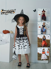 Girl's Halloween A Line Dress Costume & Accessories