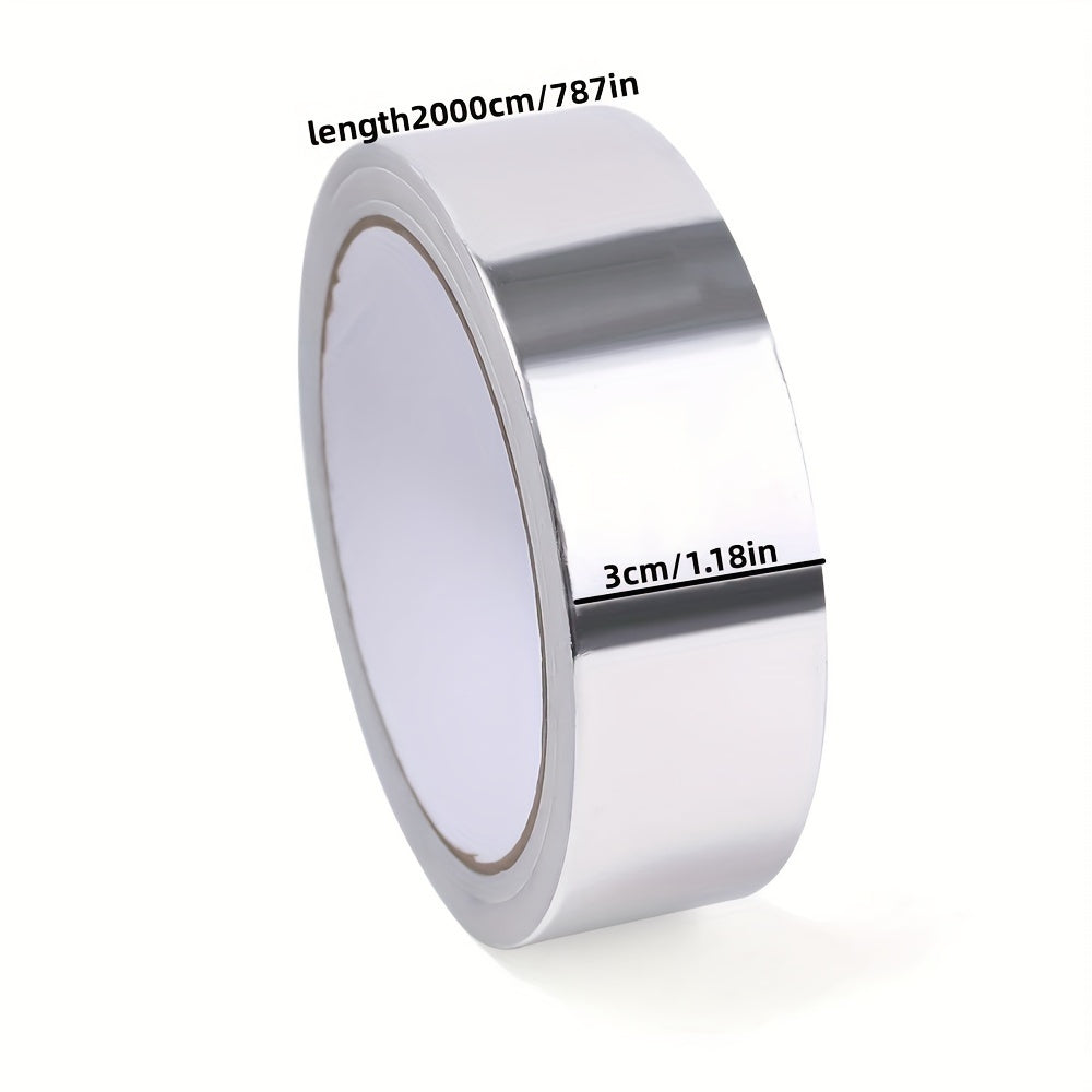 High Temp Aluminum Foil Tape Flame Retardant Tin Foil Tape Fiberglass Conductor