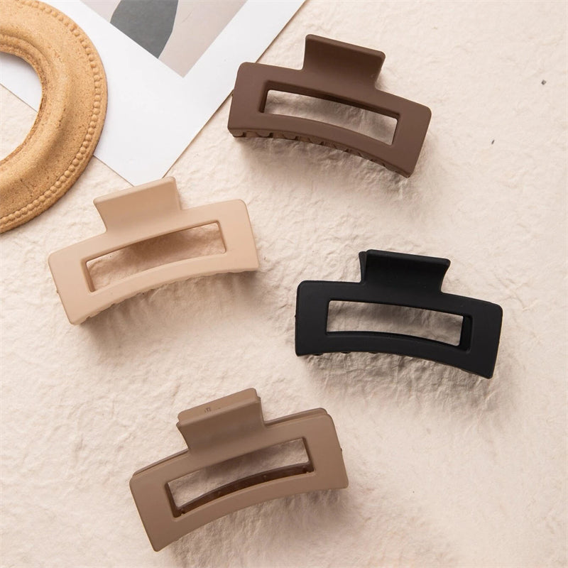 4pcs Matte Hair Claw Clip Thick Hair Non Slip Hair Clips