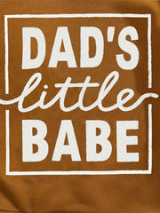 Boy's Long Sleeve Sweatshirt DAD'S Little BABE Toddler Baby Casual Tops