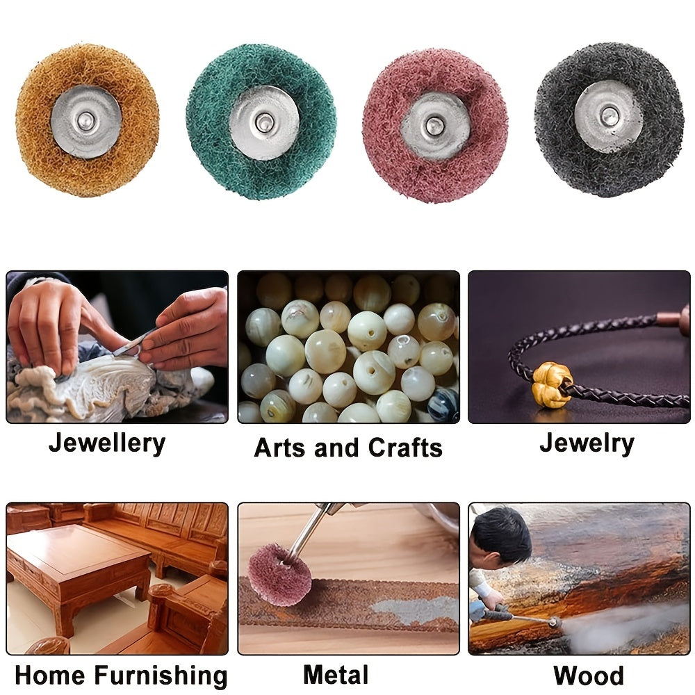 40pcs Abrasive Buffing & Polishing Wheel Set for Rotary Tool