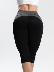 Mesh Stitching Yoga Leggings with Butt Lift & Sweat Absorption