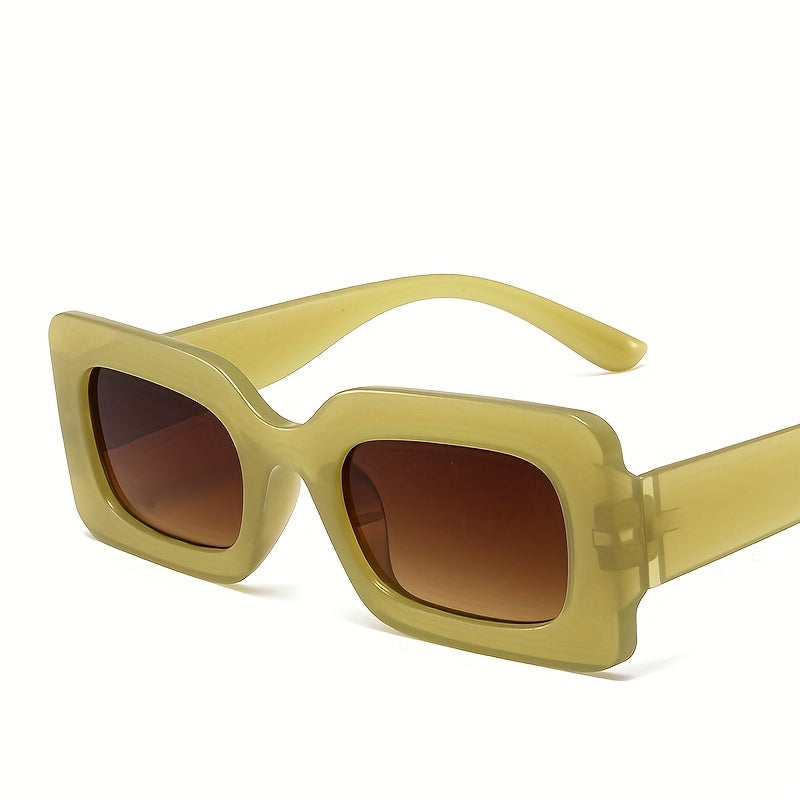 Y2K Square Sunglasses Hiphop Jelly Glasses UV400