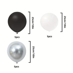 15pcs Silvery Balloons for Party Decorations