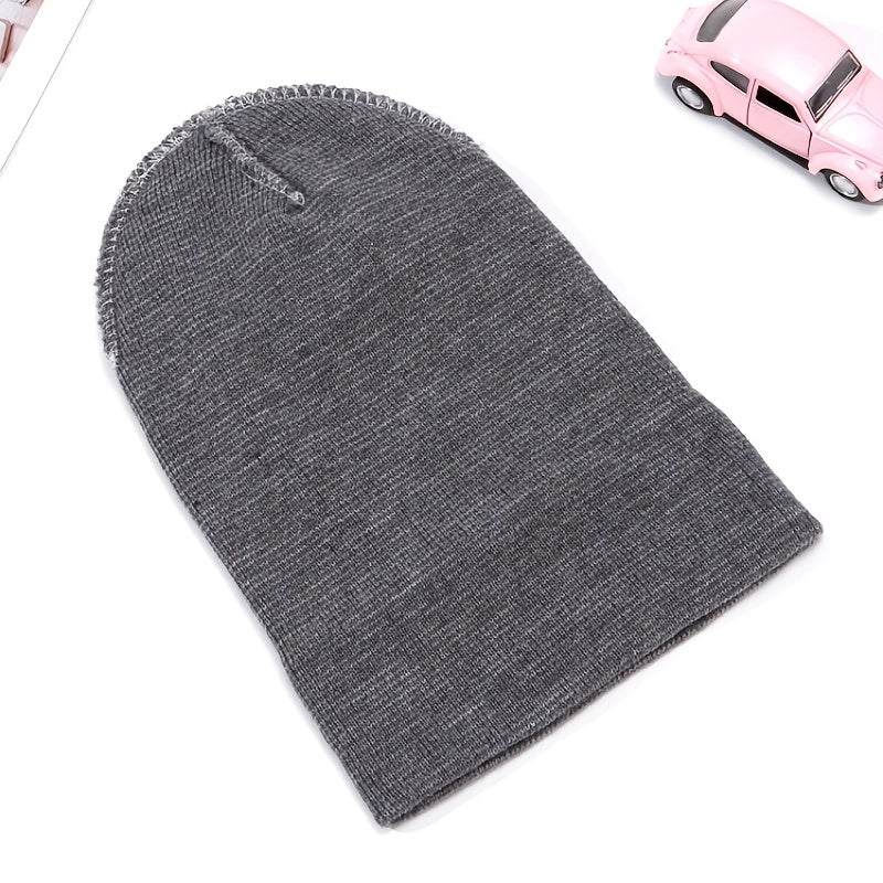 European American Harness Knitted Hat Autumn Winter Warm Wool Hat Men Women