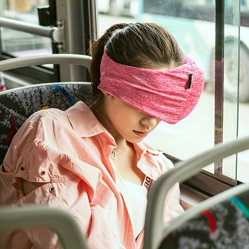 2-in-1 Travel Pillow & Eye Mask for Head, Neck, Chin Support