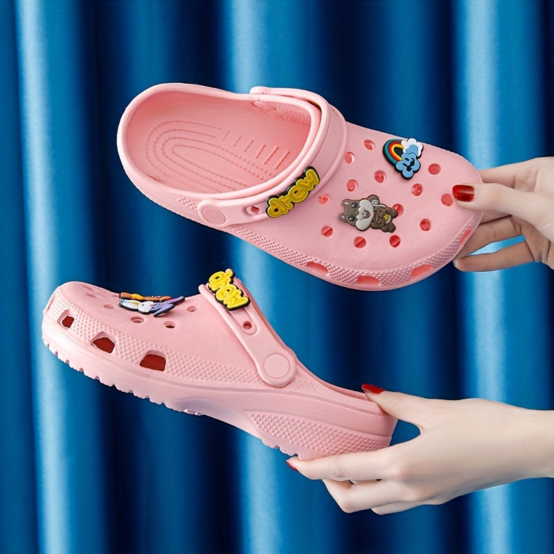 Women's Cartoon Decor Clogs Slip On Shoes
