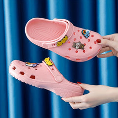 Women's Cartoon Decor Clogs Slip On Shoes