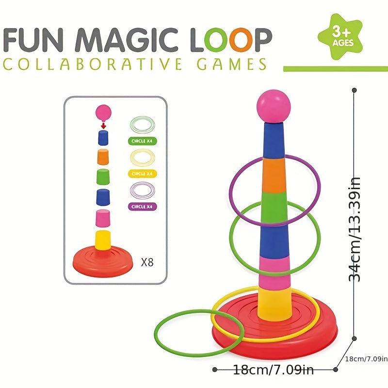 Kids Hoop Toy Parent-child Indoor Outdoor Puzzle Game Competition