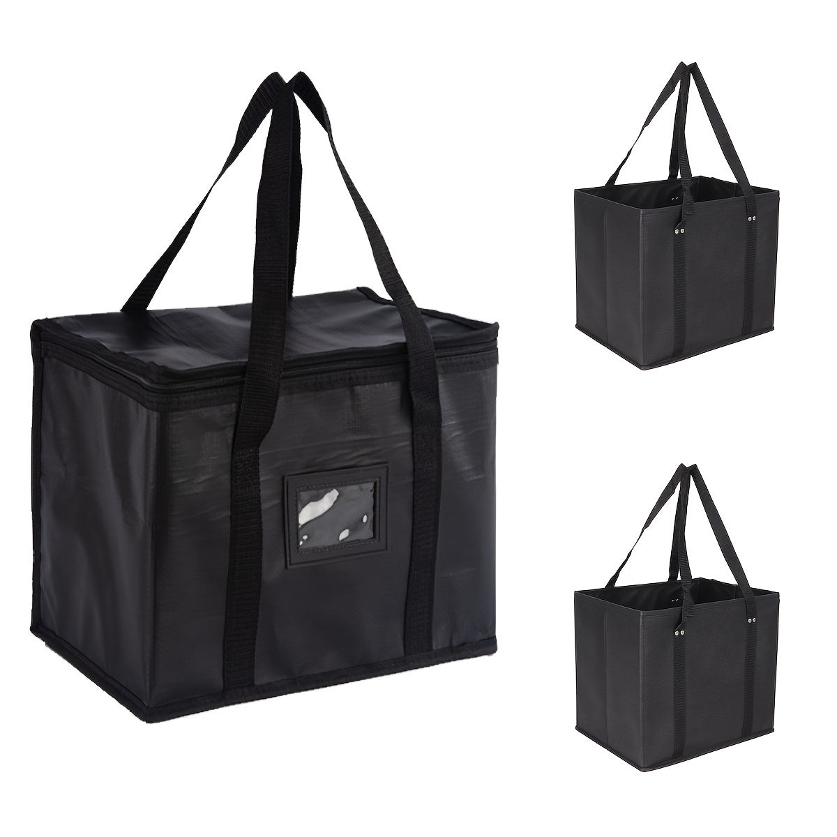 3pcs Insulated Reusable Grocery Bag Large Capacity Shopping Bag