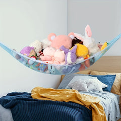 Large Corner Mesh Toy Storage Hammock