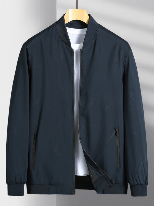 Men's Zipper Baseball Jacket Windproof Casual Spring Autumn