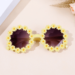 Daisy Flower Decor Sunglasses For Kids UV400
