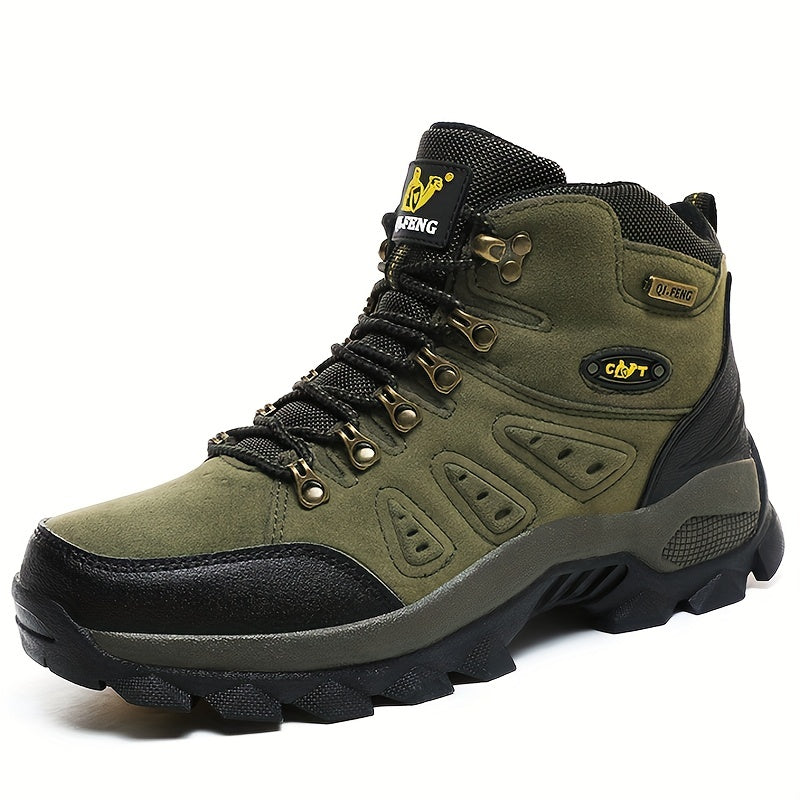 PLUS SIZE Unisex High Top Hiking Shoes Lace Up Durable Non Slip Casual Sneakers