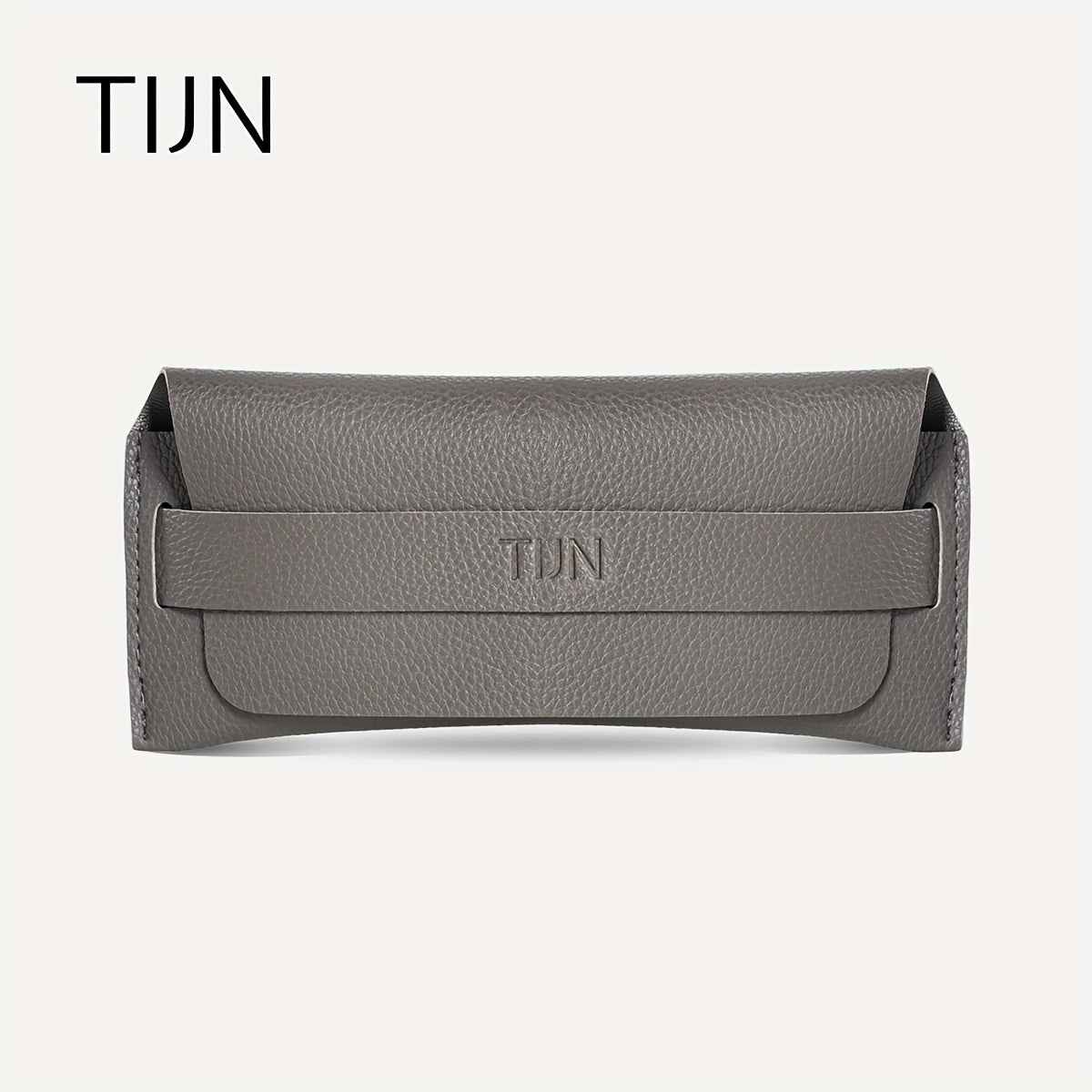 2pcs Litchi Embossed Glasses Bag Soft PU Leather Sunglasses Case